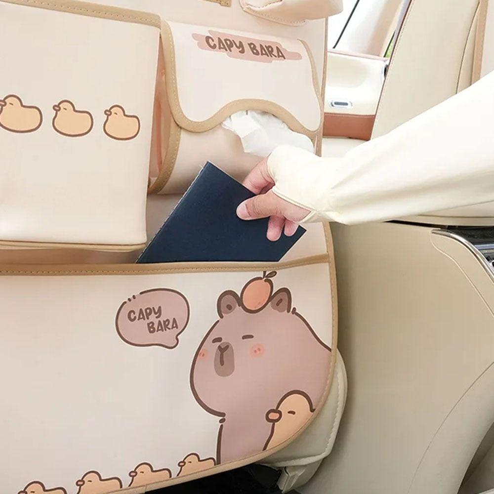 Anti-fouling Car Storage Box Wear-resistant Capybara Anti-kick Pad Seat Back Foot Pad