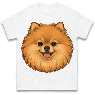 Pomeranian Face T Shirt Tshirt Mens Womens Unisex Tops Tees