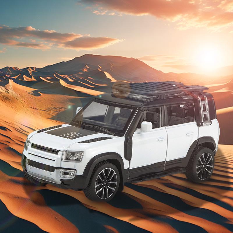 1/32 Scale Cool Land Rover The Defender Off-Road Vehicle Model Toys, Simulated Alloy Toys Cars, Cool Desktop Ornaments, Adult Christmas/Birthday Gifts