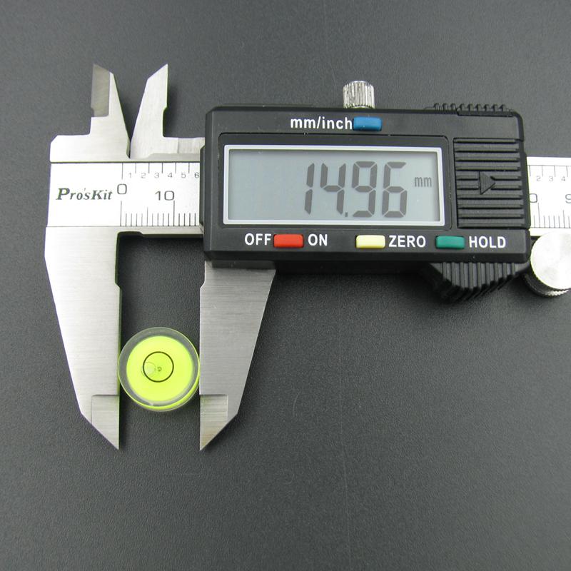 100 buc 15*6mm Plastic Universal Nivel cu Bulă Nivel de Spirit Instrument de Măsurare cu Bulă Stil Ochi de Bou