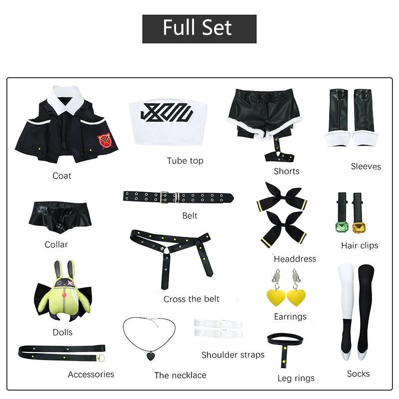 Game Zenless Zone Zero Nicole Demara Cosplay Costume Lovely Uniform Cosplay Costume Halloween Cosplay Party Outfit