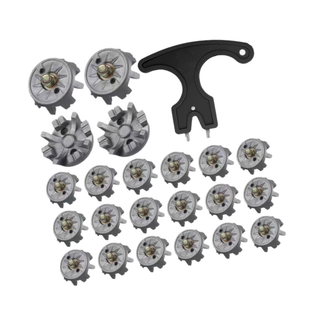 30 Pieces Golf Shoe Spikes Non-Slip Replacement Tips for Sports Shoes Made of Material And