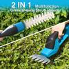 2 In 1 Cordless Electric Hedge Trimmer Wireless Charging Pruning Lawnmower Handheld Household Shrub Weeding Mower Garden Tools