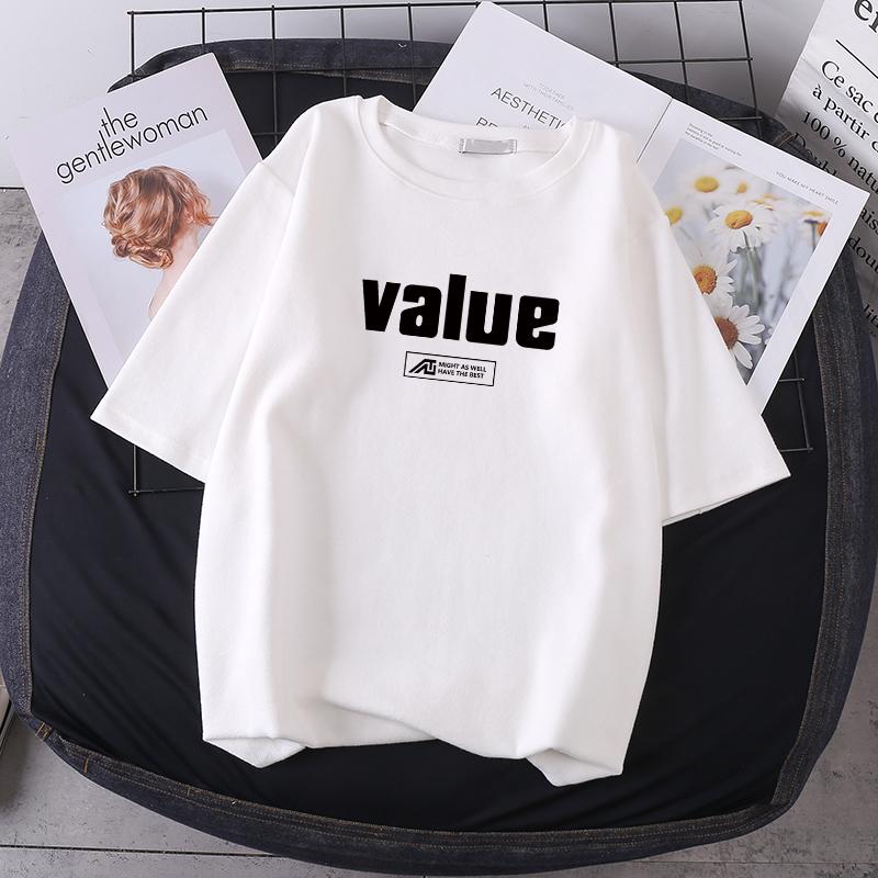 Letní tričko s krátkým rukávem oversized triko Roztomilý vzor topů Dámská trička Tričko se vzorem zvířecí kachny Bílá dámská trička