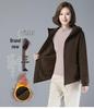 Women's Winter Fleece-Lined Cotton Coat – Mother's Style, Thickened Outerwear for Middle-Aged and Elderly, New Autumn/Winter Down Cotton Jacket