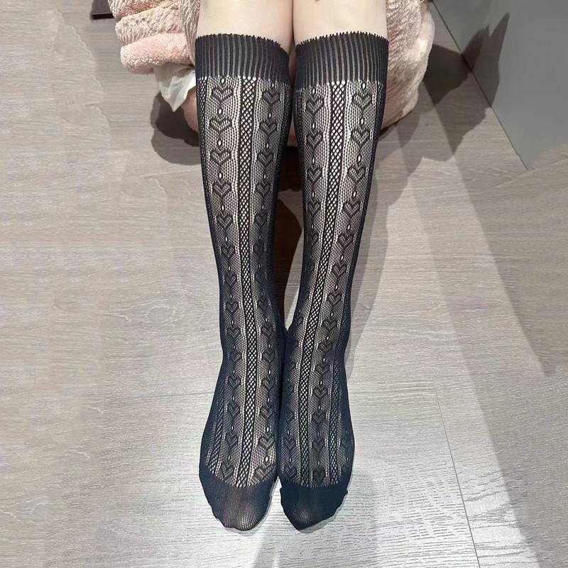 Women's Lolita Lace Mid-Length Breathable Socks for Spring & Summer