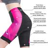 Womens Cycling Shorts With 3 Pockets High Elastic Quick Dry Breathable Bike Riding Apparel