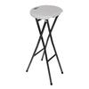 Tabouret De Bar Pliant - 80 Cm - Gris - Cuisine - Adulte