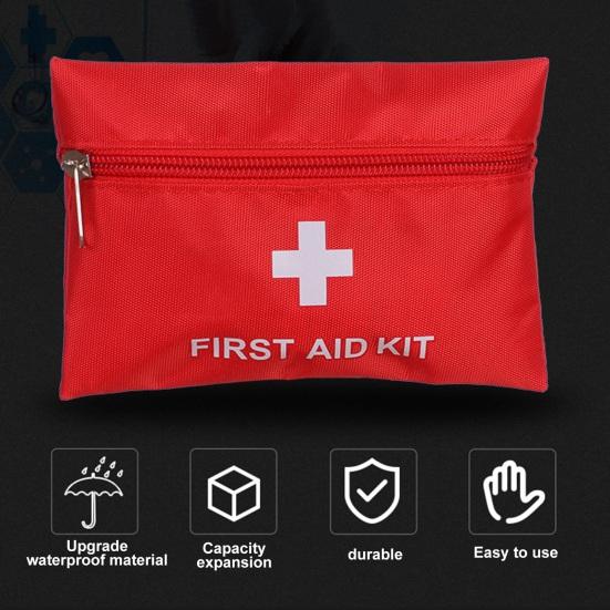 Miniaturowa apteczka Wodoodporna, lekka, przenośna bandaże Bandaże Zestaw awaryjny z niezbędnym wyposażeniem kempingowym