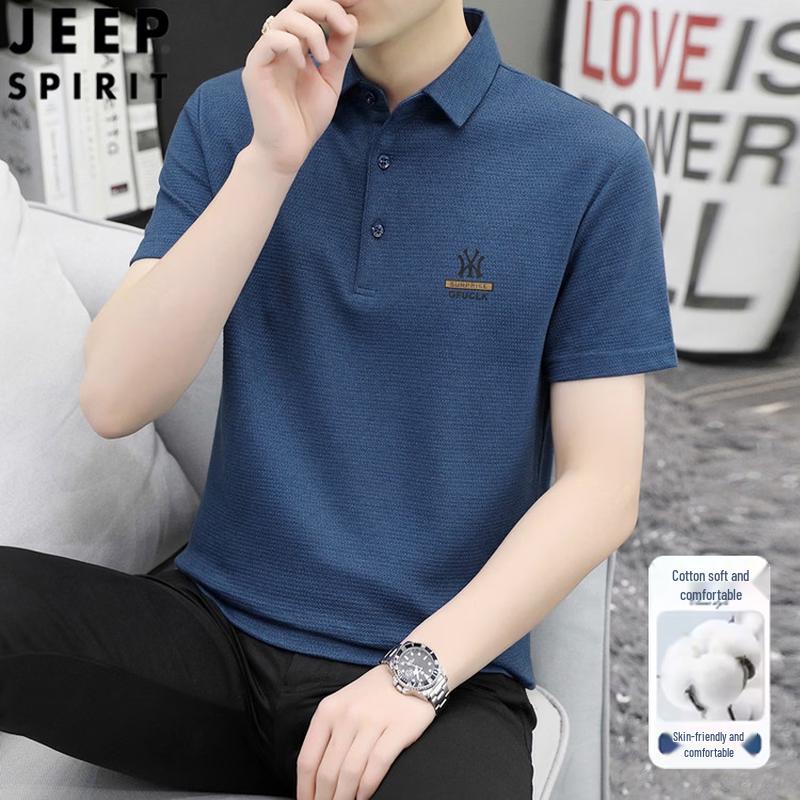

JEEP SPIRIT Men s Casual Short Sleeve Polo Shirt L