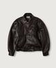 MOOD INSIDE Compact Leather Blouson_Brown