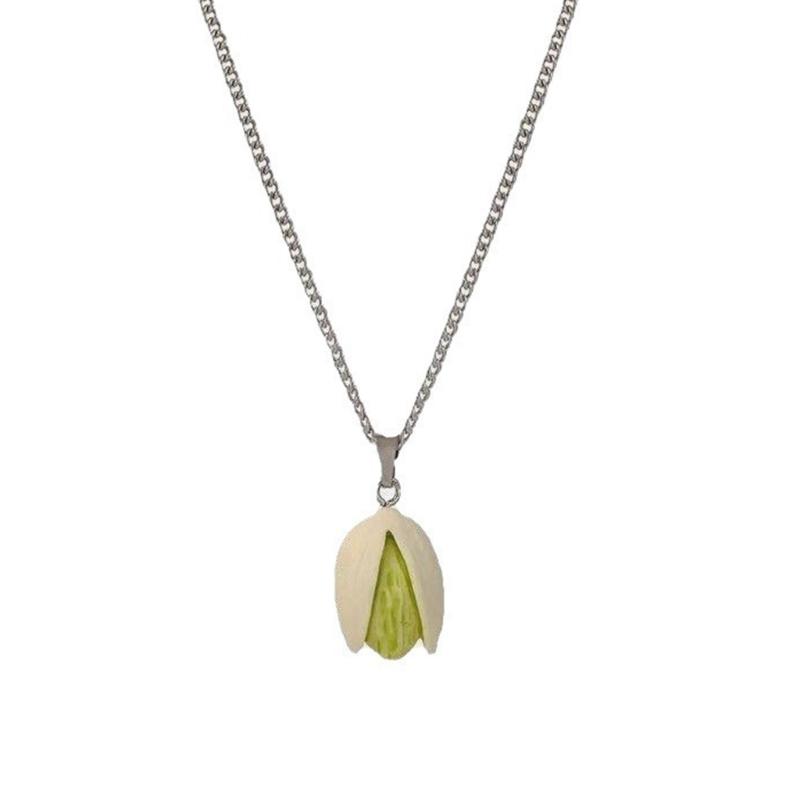 

Multipurpose Pistachioes Necklace Capturing Attention At Social Event Portable for Trendy Adults and Gifts Buyers