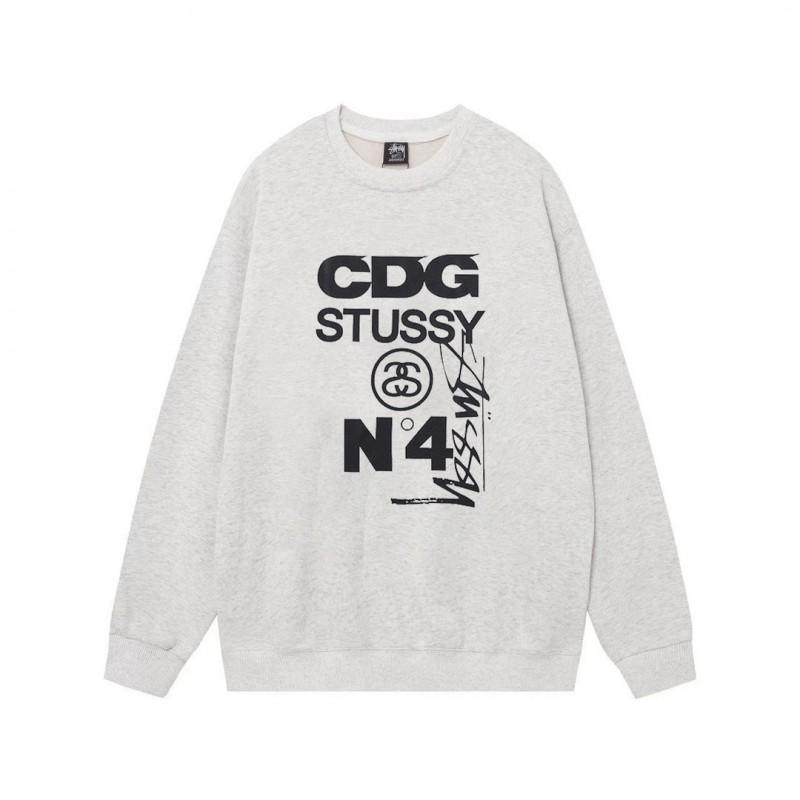Unisex Oversized Cotton Crewneck Sweatshirt With Letter Dice Print Fall Youth Streetwear
