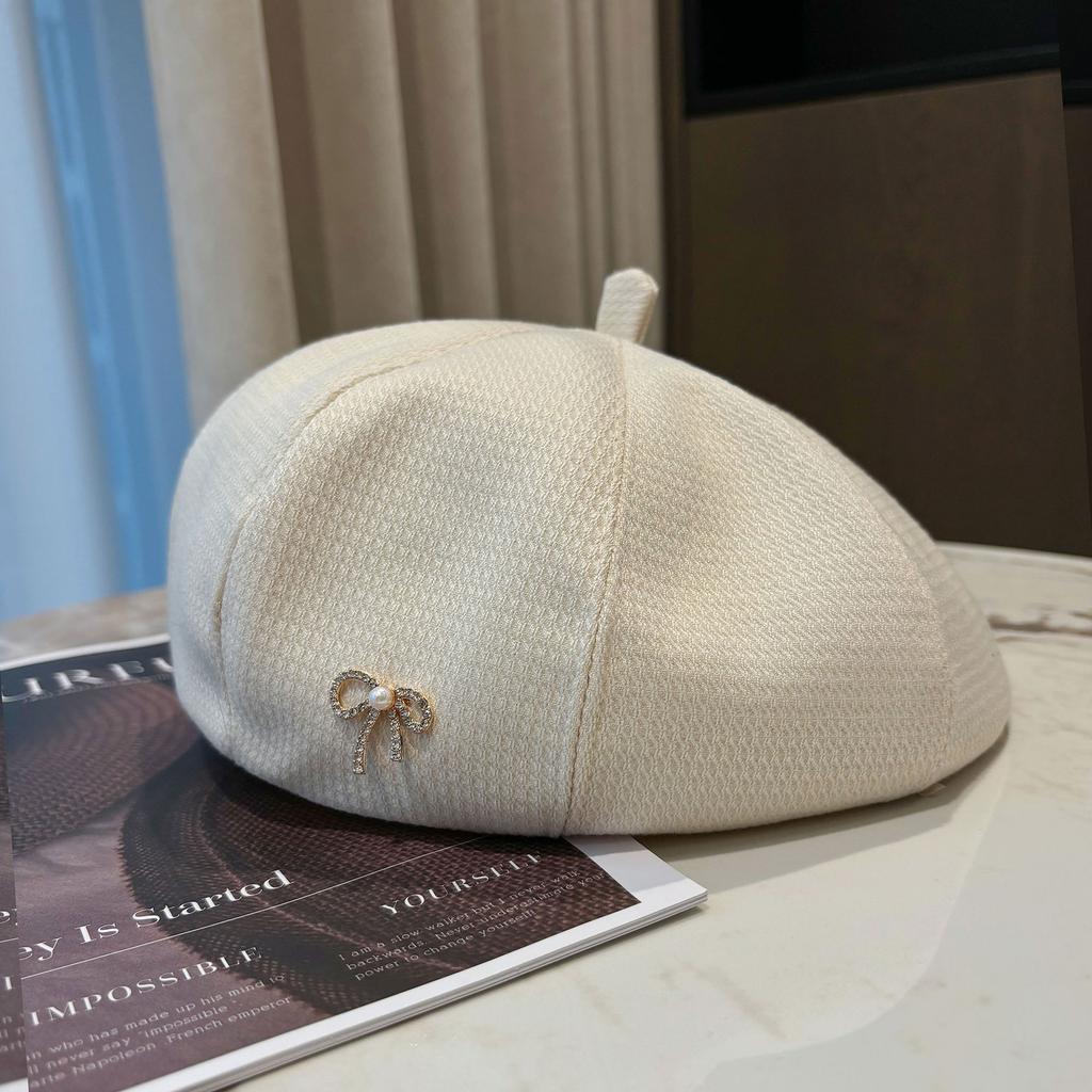 Beret Hats for Women In Autumn and Winter Japanese Style Painter Hats That Make The Face Look Small and Versatile Large Head Pumpkin Bud Hat