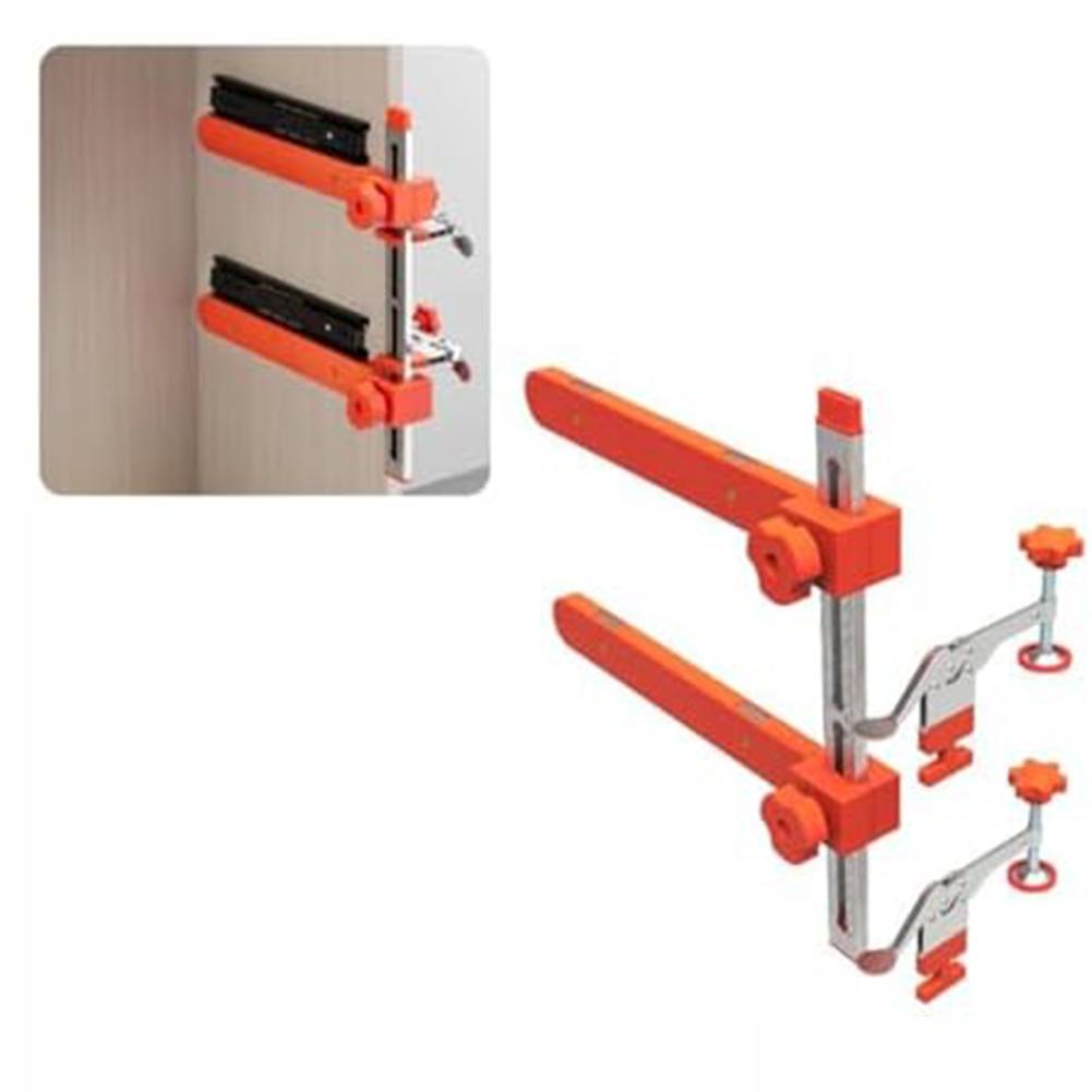 Adjustable Drawer Jig Drawer Slide Clamp Rubber Pad Protection Stainless Steel Support Adjustable Length Drawer Clamp