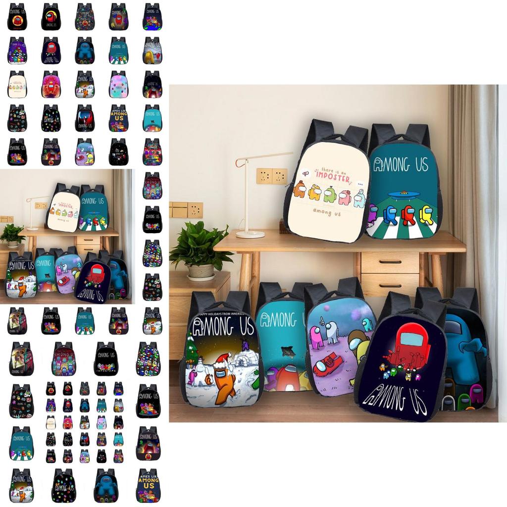 Students Backpack Spaceman Schoolbag Travel Bag Bookbag Shoulderbag