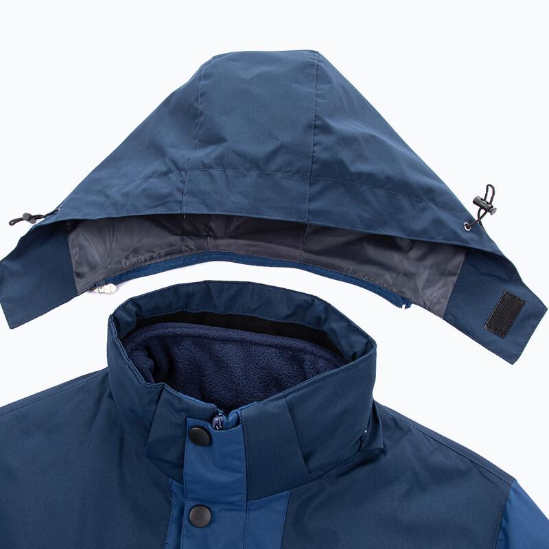 XueZhongFei Men's 3-in-1 Removable Fleece Lined Jacket
