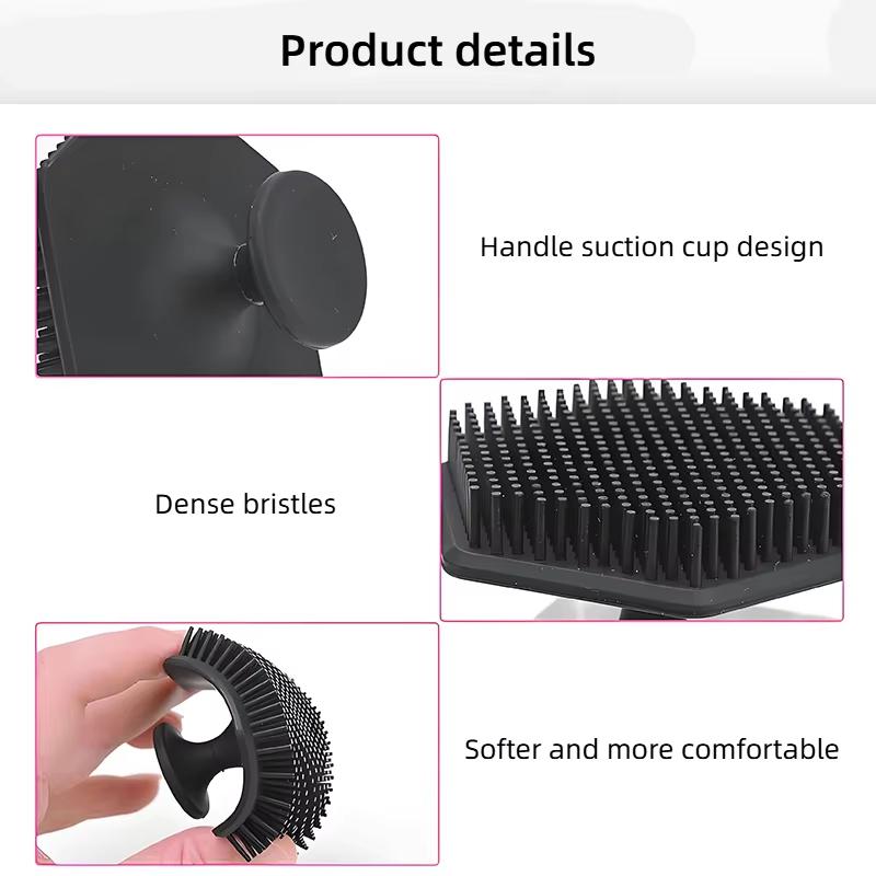 Peeling Silikon Gesichtsreinigungsbürste Reiniger Rutschfester Griff Körperbürste Reinigt und massiert die Haut Badezimmerzubehör