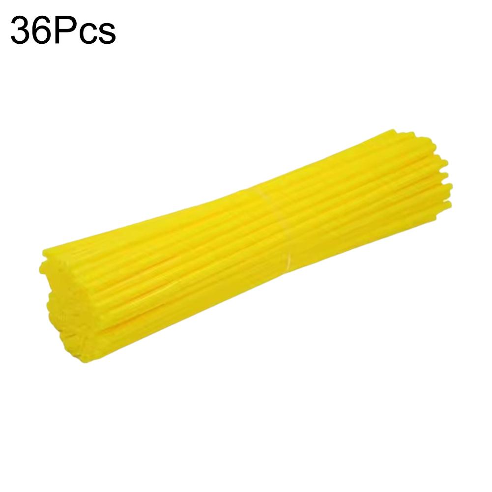 36PCS 23cm Universal Dirt Bike Spoke Covers Motorcycle Wheel Rim Spoke Wrap Kit Skins Protector Cover For Motocross Bicycle