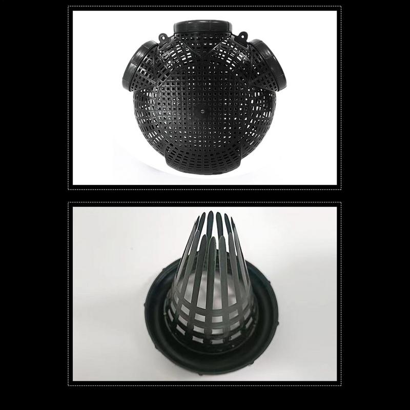 3/6/8 Holes Catch Loach Lobster Mixed Fish Crayfish Catcher Outdoor Fishing Net Cage Plastic Shrimp Trap Cage Easy to Install