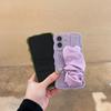 Korean high-end silk scarf wristband for iPhone16Pro max Apple 17 mobile phone case 15/14 wave case