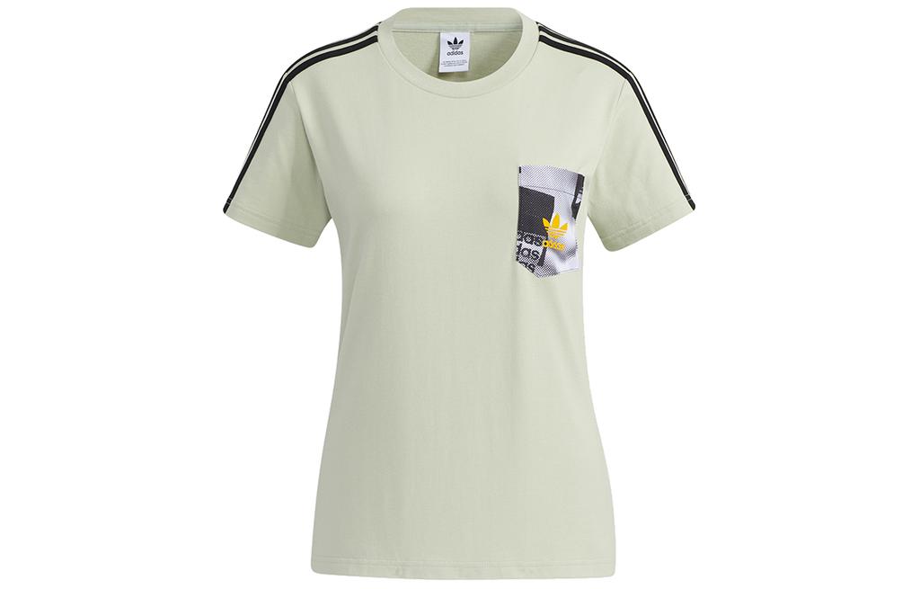 Adidas Originals T Shirt Women's Light Green HA1491