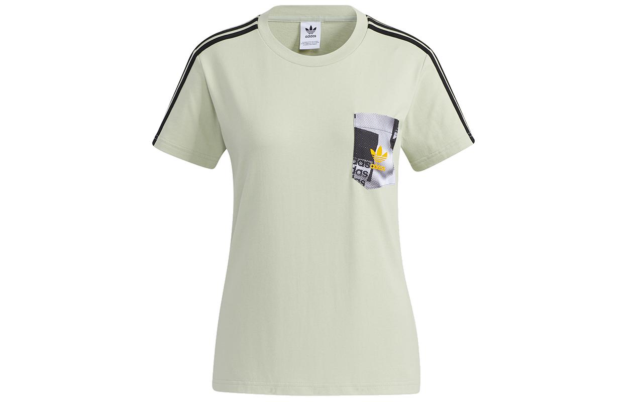 Adidas Originals T Shirt Women s Light Green HA1491 30