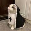Cat Puppy Pet Cat Halloween Costumes Soft Cat Cosplay Costume Sets Pet Nun Cloak  Halloween Party