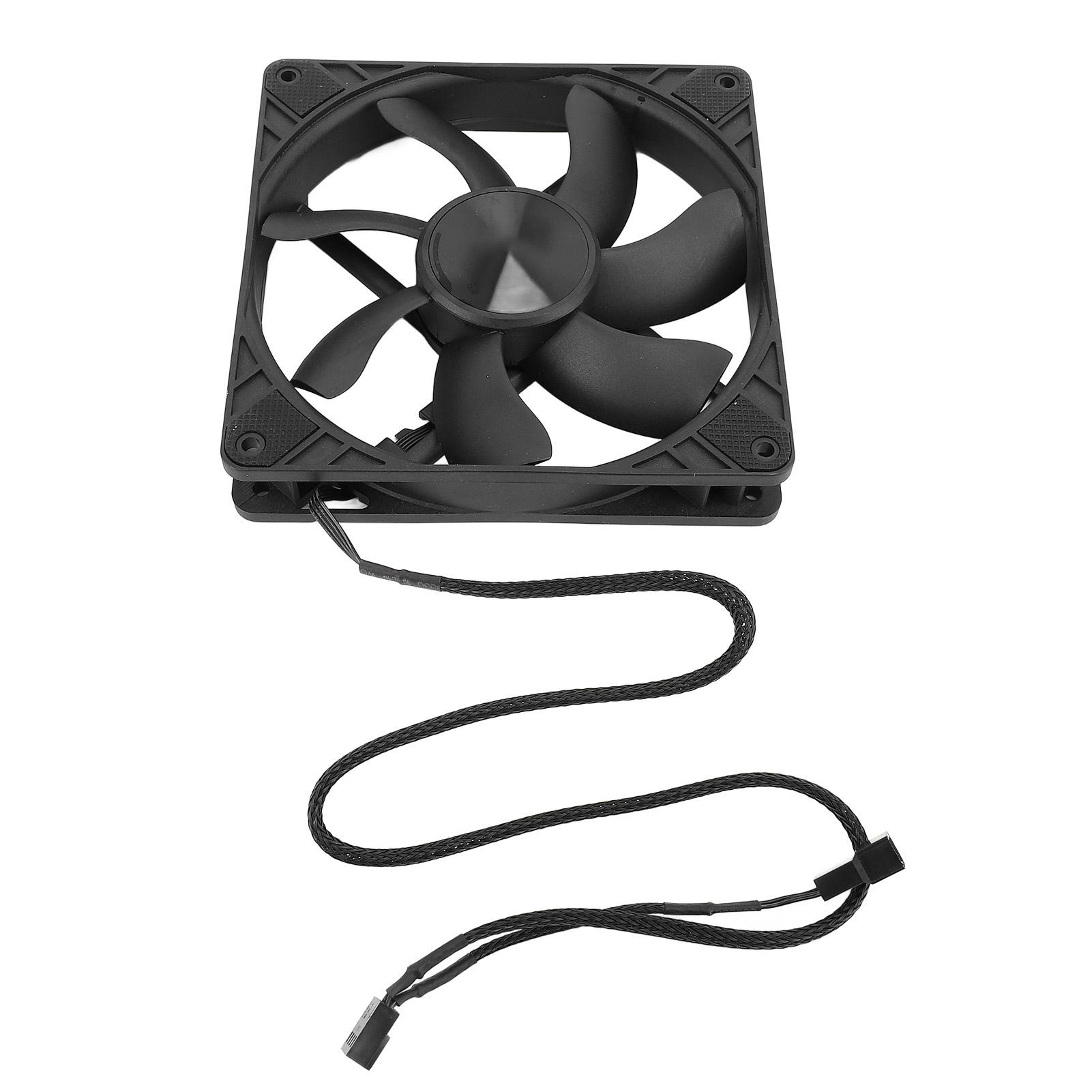 

Вентилятор с динамическим подшипником, гидравлический, 140 мм, 1500 об/мин, ШИМ, интеллектуальный контроль температуры, охлаждение ПК чёрный