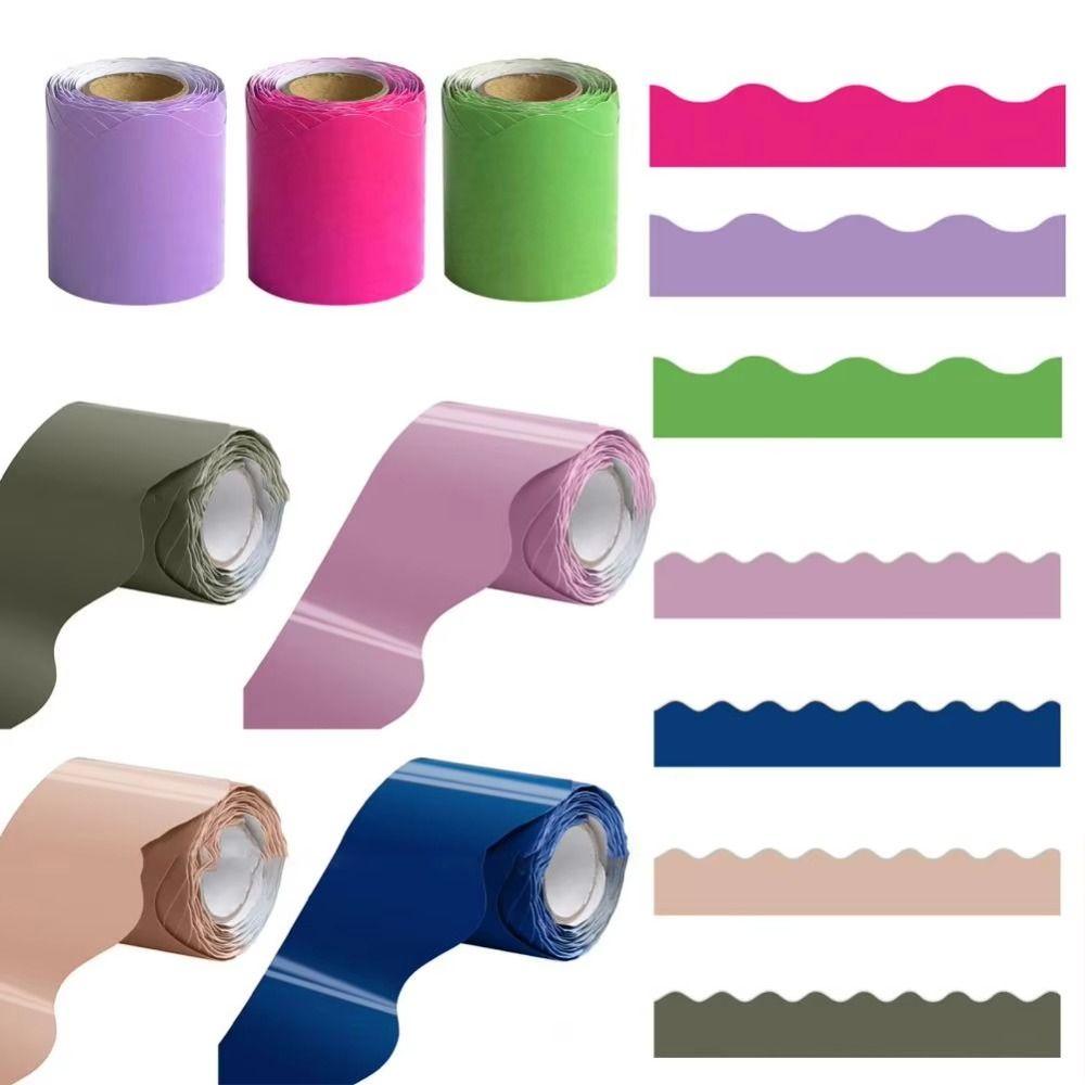 Colored Poster Border Stickers for Classroom Bulletin Board Home Party