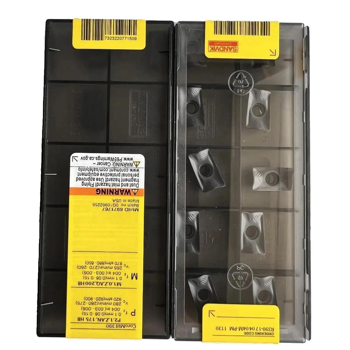 

Original Sandvik / R390-170404M-PM 1130 / CNC lathe carbide blade 10 PCS