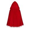 Fairy Tale Lace Trim Cloak 80/130cm Cosplay Costume Cape Performance Red Hooded Cloak  Christmas