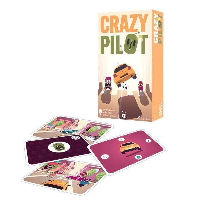 Jeu de carte - CRAZY PILOT - Pour 2 à 6 joueurs - A partir de 8 ans - Réagis vite et sois à l'heure !