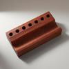 Wood Pen Stand Recessed Channel Wooden Pen Display Stand Desk Accessory Minimalist Space-Saving