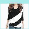 Blusa Casual da Donna alla Moda con Maniche Lunghe a Pipistrello Morbide e Elegante Design a Giuntura