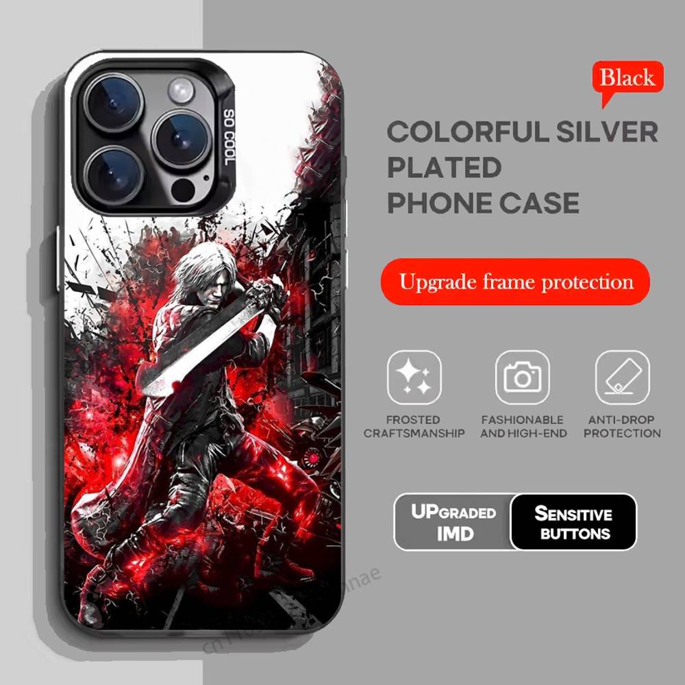 

Dante D-Devil M-May Cry D-DMC2 phone Case for iPhone 17 11 12 Pro Max Plus Mini Air SE 16e 14 15 16 13 Soft Shell iPhone13PROMAX