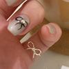 Bowknot Ring for Women Hollow Out Extremely Fine Korean Sweet Romantic Jewelry Gift Dropshipping