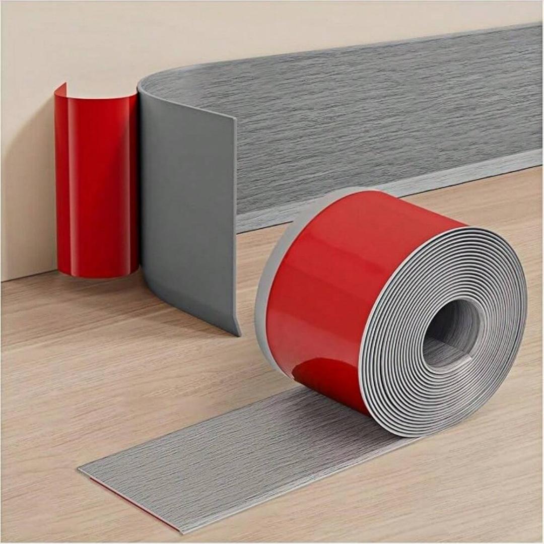 

1PC 2mx8cm vinyl wall decoration skirting board, self-adhesive decorative skirting board, flexible self-adhesive decorative stri 2mx8cm