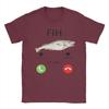 Fish Calling Funny Misspelled Fish Meme Message Fih TShirts for Men  100 Cotton Tees O Neck Short Sleeve T Shirts Clothing