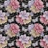 Outdoor Dekostoffe Oxford - Motiv Blumen Und Schmetterlinge 2