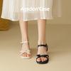 Augustine Sandalen mit dickem Absatz Damen 2025 neuer Sommer-Fairy-Stil Französisches schönes Temperament High-Heel-Sandalen