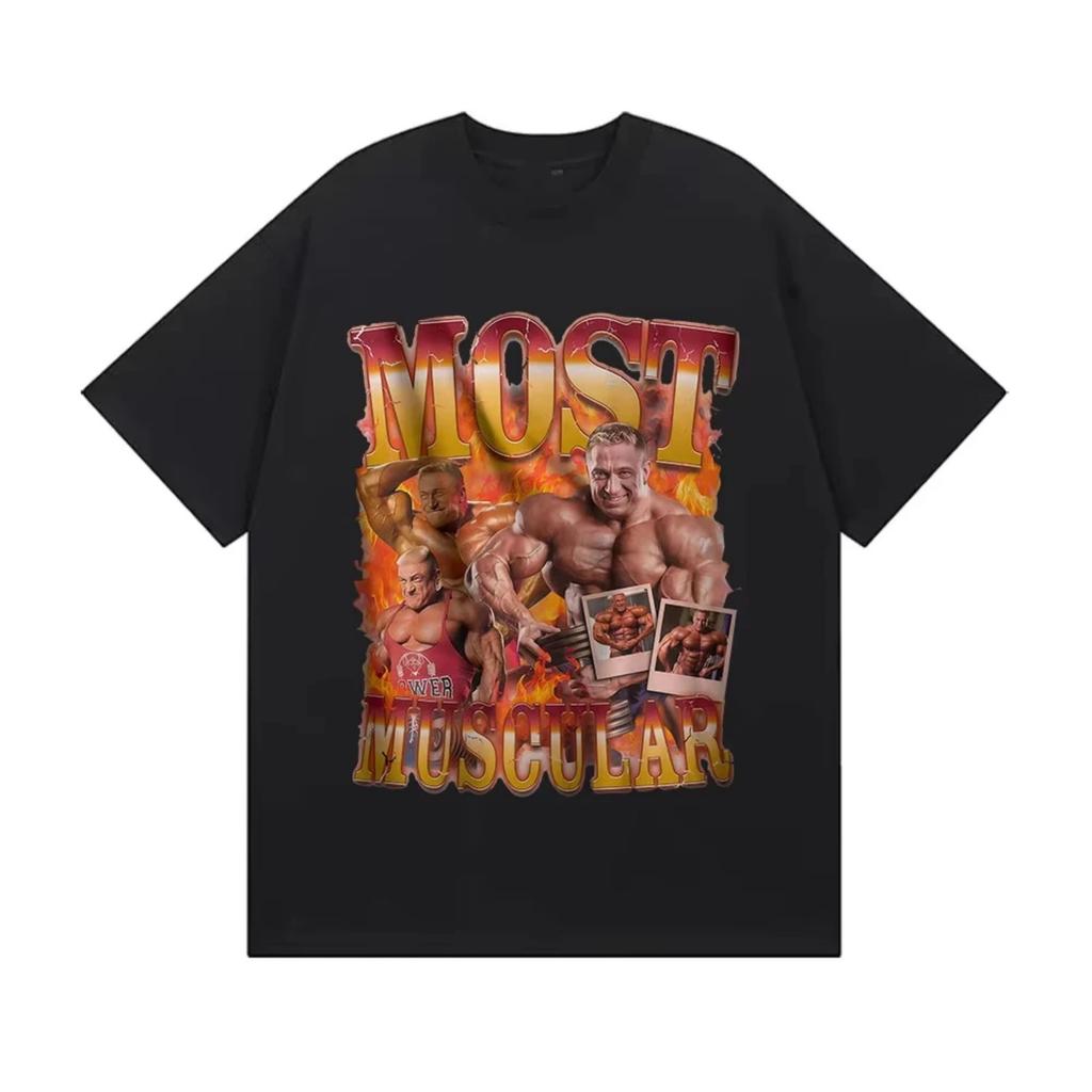 Markus Ruhl Gym Funny Meme T Shirt Men's Vintage High Quality Fashion T-shirts Man Casual Cotton Short Sleeve T-shirt Streetwear