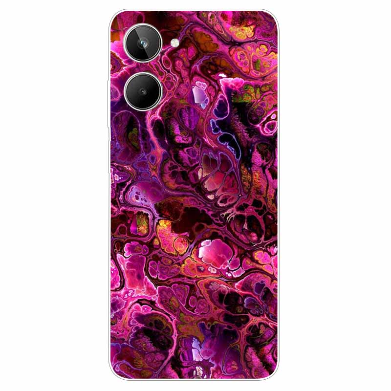 For Realme 10 4G Case 6.4'' Soft TPU Cats Lions Protection Silicone Phone Covers for Realme 10 Case 2022 Clear Realme10 RMX3630