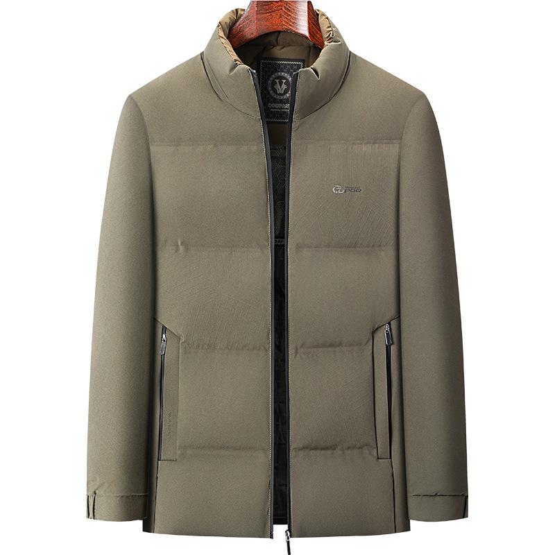 

Winter Middle-aged and Elderly New Simple Trend Versatile Stand-up Collar Short Cotton Clothes XL