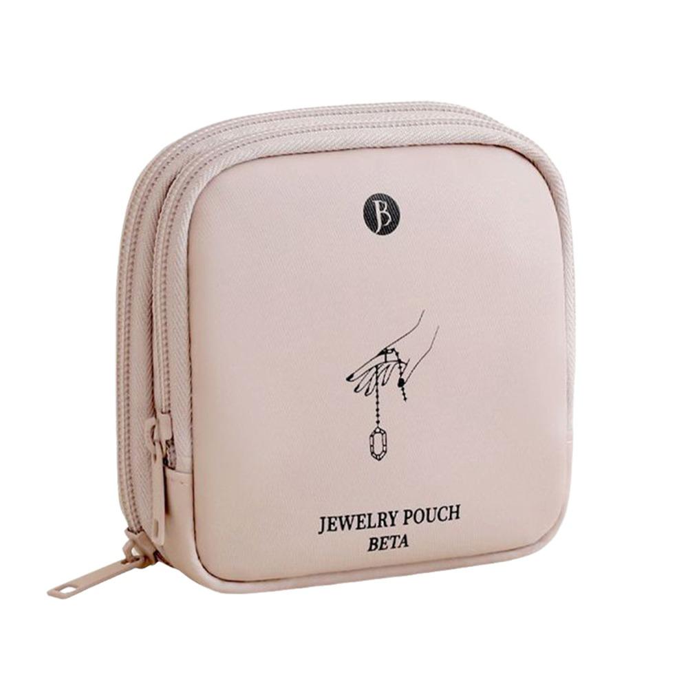 Portable PU Leather Jewelry Packing Bag Large Capacity Multi-layer Jewelry Storage Case Rings Organizer Small Items
