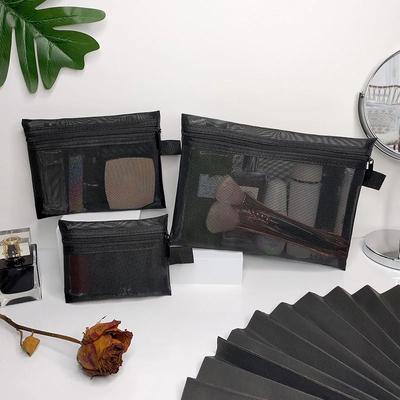 1 Stück Klein Groß Transparent Kosmetiktasche Necessaire Toilettenartikel-Set Pinselhülle Damen Wasch Lippenstift Make-up Tasche Organizer Beutel