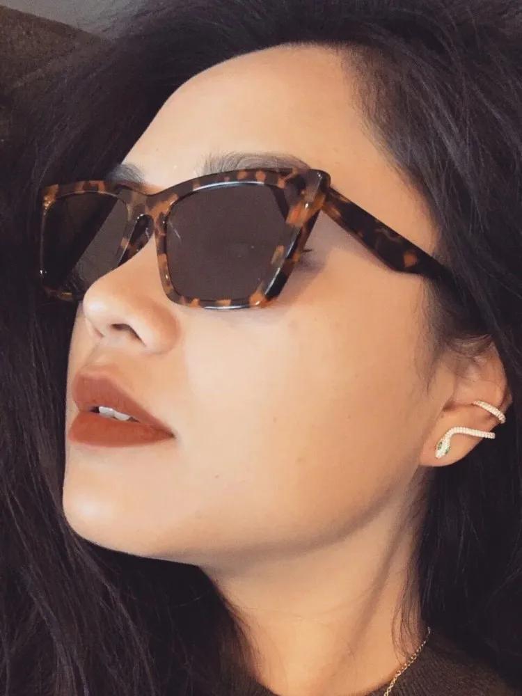 Vintage Cat Eye Sunglasses Women Square Small Frame Sun Glasses Female Brand Designer Retro Shades Fashion
