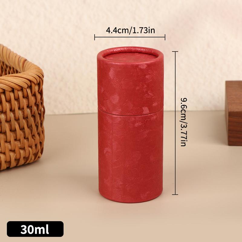 Universal Cylindrical Gift Box - 1Pcs Kraft Paper Container for Essential Oil Bottles & Tea - Eco-Friendly Packaging Solution