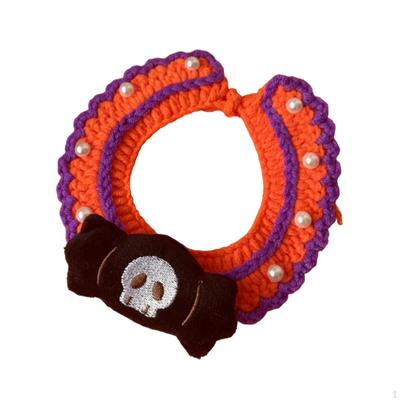 Halloween Cat Collar Dog Collar,Comfortable for Dogs Cats,Soft,Cute,Hand Woven Knitted Party