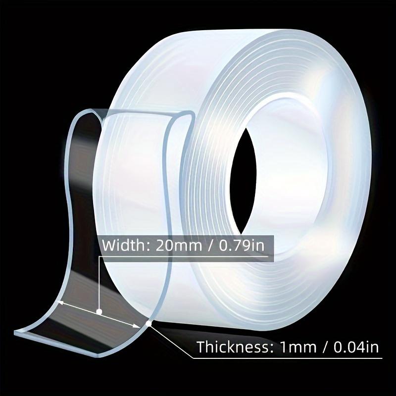 Silicone Heavy-Duty Nano Double-Sided Tape, Reusable, Traceless & Washable, Strong Adhesive Strips for Home, Office & Car Us